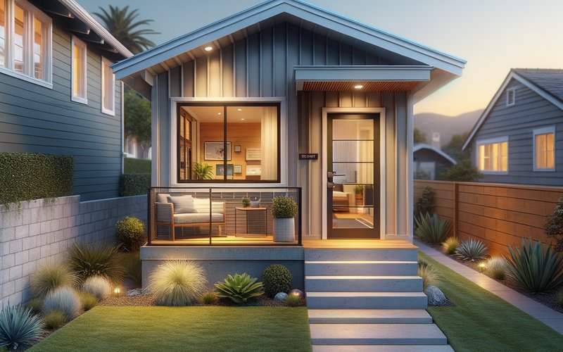 Completed ADU in the backyard of a San Jose home as an alternative to building new