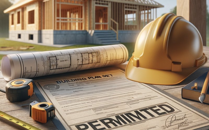 Approved building permit documents for a custom home construction project in San Jose California