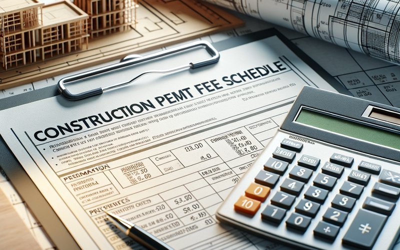 Building permit fee schedule and calculator for new home construction in San Jose CA
